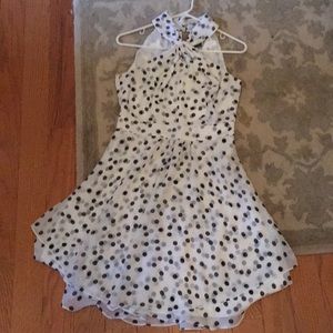 WHBM black and white polka dot dress!
